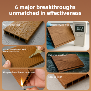 Recinzione in Composito Legno-Plastica - Resistente all'Umidità e agli Insetti, Privacy WPC per Balcone, Piscina, Villa e Giardino - Product Image 3