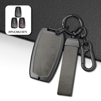 Housse de protection pour clé de voiture Toyota CHR Camry Prius Land Cruiser Prado Corolla Yaris RAV4 Highlander, accessoires en alliage de zinc