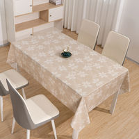 Nappe rectangulaire en PVC imprimé multicolore à motifs tropicaux, résistante à l'huile et nettoyable