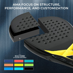 Raqueta de Pádel de Fibra de Carbono con Sistema de Orificios Inteligentes de Alta Calidad, Logotipo Personalizado, Precio de Fábrica, Fabricante OEM AMA - Product Image 2