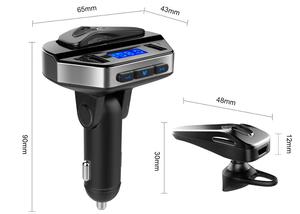 Le <span class=keywords><strong>meilleur</strong></span> Support Universel Aux Portable Double Usb Mp3 transmetteur Fm <span class=keywords><strong>Kit</strong></span> <span class=keywords><strong>Voiture</strong></span> <span class=keywords><strong>Mains</strong></span> <span class=keywords><strong>Libres</strong></span> - Product Image 2