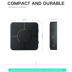 Transmisor receptor Bluetooth 5,0, adaptador de Audio inalámbrico 2 en 1 para coche, llamadas manos libres, USB de 3,5mm - Product Image 3