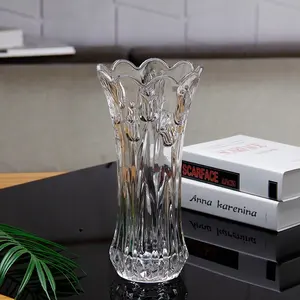 Vase en verre de vente chaude pour la décoration d'événements de fête décoration de bureau de mariage vase de table