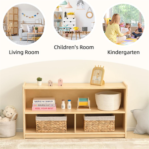 متعددة الوظائف مونتيسوري 2 رف منظم ألعاب مونتيسوري تخزين للأطفال - Product Image 3