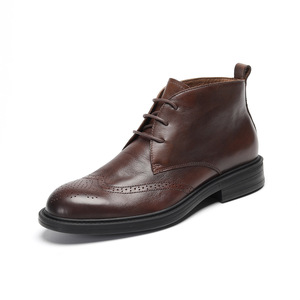 Style coréen haut rétro britannique pour Martin bottes bottes <span class=keywords><strong>Chukka</strong></span> à la mode pour hommes hauteur augmentant intérieur transfrontalier transfrontalier - Product Image 3