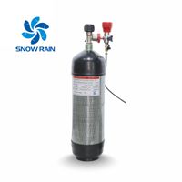 Cilindro de Gas de Fibra de Carbono de Alta Presión de 6.8l con Certificación CE y DOT, Material Compuesto, Cilindro de Fibra de Carbono de 7l 300 bar