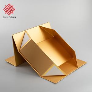 Baoren กล่องของขวัญพับได้พร้อมพิมพ์โลโก้ที่กำหนดเองกล่องกระดาษพับแบบฝาพับแม่เหล็กกล่องพับหนึ่งชิ้นสำหรับขายส่ง - Product Image 4