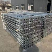 Étais de soutien en acier Q235 réglables en hauteur pour coffrage de dalle en béton, utilisation en extérieur