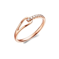 Bague en argent pur S925 simple et polyvalente avec moissanite certifiée GRA D VVS
