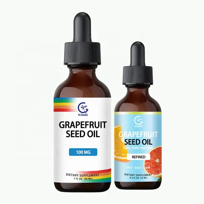 OEM hot sell liquid Grapefruit Seed Extract 100mg Unflavored Liquid GSE for Healthy Immune System & Digestion Support 30ml