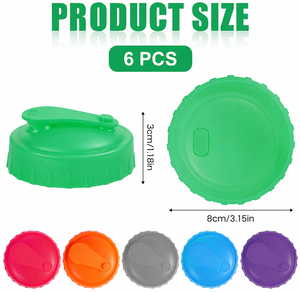 Tapas Reutilizables de Silicona para Latas de Refresco - Tapas Herméticas para Latas de <span class=keywords><strong>Cerveza</strong></span> y Jugo - Tapas Antiderrames para Latas para Picnic al Aire Libre - Product Image 2