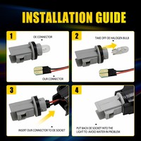   Feux latéraux de pare-chocs avant LED ambre fumés pour VW MK5 Golf GTI Jetta