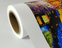 Toile vierge en coton-polyester imprimable à base d'eau, adaptée aux imprimantes jet d'encre grand format