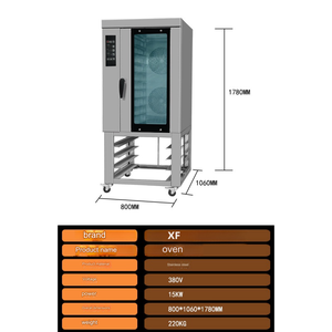 <span class=keywords><strong>Four</strong></span> à convection industriel électrique à air chaud 10 plateaux avec vapeur pour boulangerie, fours à convection commerciaux à vendre pour la cuisson du pain - Product Image 2