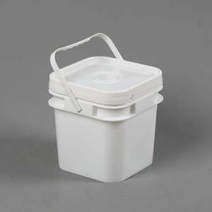 Pojing Cấp Thực Phẩm Có Thể Tái Chế <span class=keywords><strong>5L</strong></span> Màu Xanh Lá Cây Vuông Thùng Nắp Dày Nhựa Kín Xô Cho Thực Phẩm <span class=keywords><strong>5L</strong></span>/10L Kích Thước Trống Thùng - Product Image 5