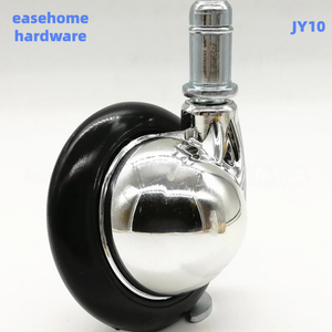 Kunststoff-Galvanisierte Rollen für Bürodrehstühle und Computerstühle - Haarfreie Universalräder mit 40kg Tragfähigkeit und 62mm Durchmesser - Product Image 3