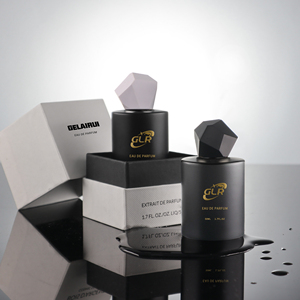 Botella de Perfume Redonda de Vidrio Negro Mate de 100 ml con Tapa de Corona, Portátil y Recargable, Diseño de Pulverización Delicado y Fino - Product Image 3