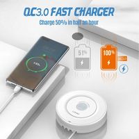 Chargeur de téléphone portable LDNIO AW003 32W 5 en 1, chargeur sans fil portable, charge rapide 20W