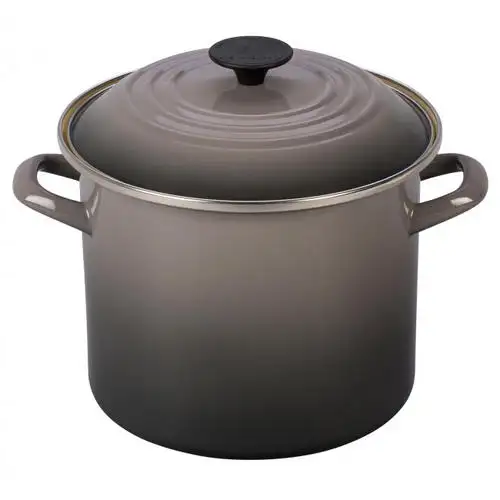 16/18/20/22/24/26/28/30cm panci tinggi Enamel panci Casserole baja StockPot 8QT dengan tutup 12QT panci sup panci susu mendidih