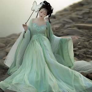 2025 nuevo <span class=keywords><strong>Hanfu</strong></span> adulto antiguo vestido falda en el pecho viento chino estudiantes elegante antiguo diario primavera y verano traje al por mayor - Product Image 3