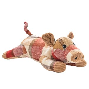 ของเล่นตุ๊กตาหมูลายสก๊อต ทนทานต่อการกัด ของเล่นมีเสียงสำหรับสัตว์เลี้ยง เพื่อนเล่นแบบโต้ตอบสำหรับสุนัข - Product Image 3