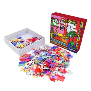 Aangepaste 1000 Stukjes Puzzel Games Fabriek Prijs Groothandel Aanpasbare Puzzel Voor Volwassenen