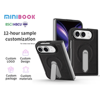 Étui de téléphone à clapet en cuir PU de luxe Minibook, magnétique, antichoc, dissipation de chaleur, anti-empreintes digitales, protection complète pour 18 Duo