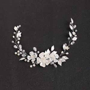 Best-Selling Wedding <strong>Hair</strong> Accessories Crystal Pearl Tiara Flower <strong>Headpiece</strong> Alloy Bridal <strong>Hair</strong> <strong>Vine</strong> for Women Hot Jewelry - Product Image 6