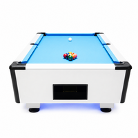 Table de billard professionnelle de luxe de 7 pieds à monnayeur avec système de retour automatique des billes