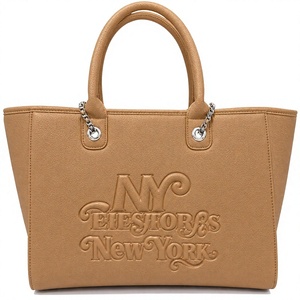 Bolso Tote de Piel Sintética de Nueva York de Primera Calidad, con Letras Grabadas, Diseño Moderno OEM, Abierto por Arriba, para Uso Diario de Mujeres, para Todas las Estaciones, Compras y Actividades al Aire Libre - Product Image 5