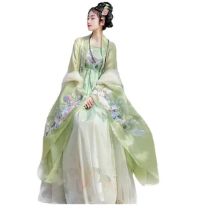 Tang Manufacturing Hanfu Women Skirt Large Wide Sleeved Heavy Industry Embroidery Flowing Immortal Original Dress Wholesale