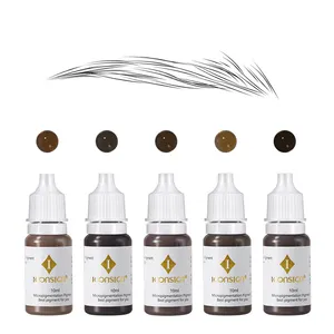 Semi-Crème Pigment Cosmetische Haarlijn Lippen Tattoo Inkt Permanente Make-Up Microblading Pigment Voor Haarlijn Wenkbrauw Tattoo