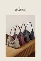 Tas Ransel Hobo Kulit Asli Vintage Korea Musim Gugur Kapasitas Besar Tas Selempang Wanita