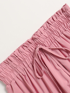 Disponibili e Personalizzabili: Gonne Lunghe da Donna a Vita Alta, Plissettate, Stile Bohemien Vintage, con Strati e Patchwork Tinta Unita - Product Image 3