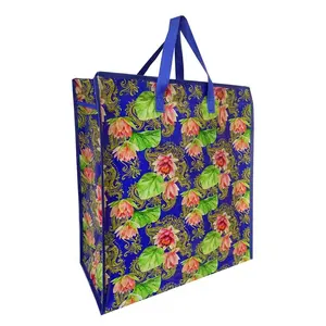 Wenzhou factory shopping bag packaging and printing woven bag pp