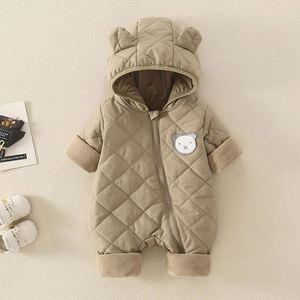 Traje de Nieve de Forro Polar para Bebés de 0 a 9 Meses, Ropa de Invierno, Mono con Capucha para Bebé Niño y Niña - Product Image 3