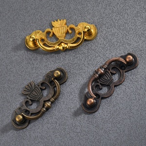Tiroir antique à <span class=keywords><strong>double</strong></span> trou de style Qing avec poignée de style européen pour armoires de cuisine et commodes - Product Image 4