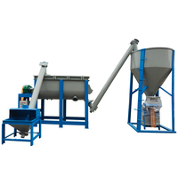 Agitateur mélangeur de poudre de mortier sec pour briques, capacité 500/1000 L, ligne de production de mortier, machine à béton prêt à l'emploi