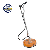 Limpiador de superficies Whirl a Way de plástico de 20 pulgadas con barra giratoria de 4 brazos de acero inoxidable