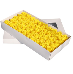 Venta al por Mayor de Fábrica, 50 Piezas de Cabezas de <span class=keywords><strong>Rosas</strong></span> de Jabón, Caja de Regalo, Flores de Jabón Decorativas Artificiales con Aroma Floral para Bodas y Fiestas - Product Image 2