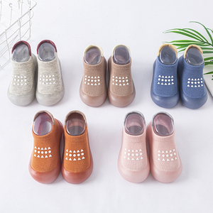 Nuove <span class=keywords><strong>Scarpe</strong></span> Calzino per Neonati Unisex, Primaverili e Autunnali, Antiscivolo, con Suola Morbida in EVA, in Cotone Lavorato a Maglia, Leggere e Traspiranti, Slip-on - Product Image 3