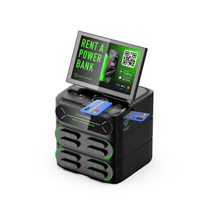 Kiosque de <span class=keywords><strong>location</strong></span> de batteries externes portables à 8 emplacements, personnalisable par OEM, avec paiement sans contact par code QR et par carte de crédit - Product Image 1