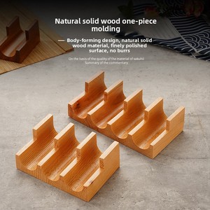 Soporte Profesional Premium de Madera Natural Sostenible para <span class=keywords><strong>Sushi</strong></span> y Tacos, Exhibidor <span class=keywords><strong>Creativo</strong></span> Japonés para Rollos Hechos a Mano, Resistente - Product Image 4