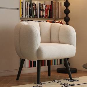 シングルPUメイクチェアベッドルームコンピュータチェアシンプルマニキュアドレッシングテーブルスツールホームリビングルームレジャーレイジーソファ - Product Image 2