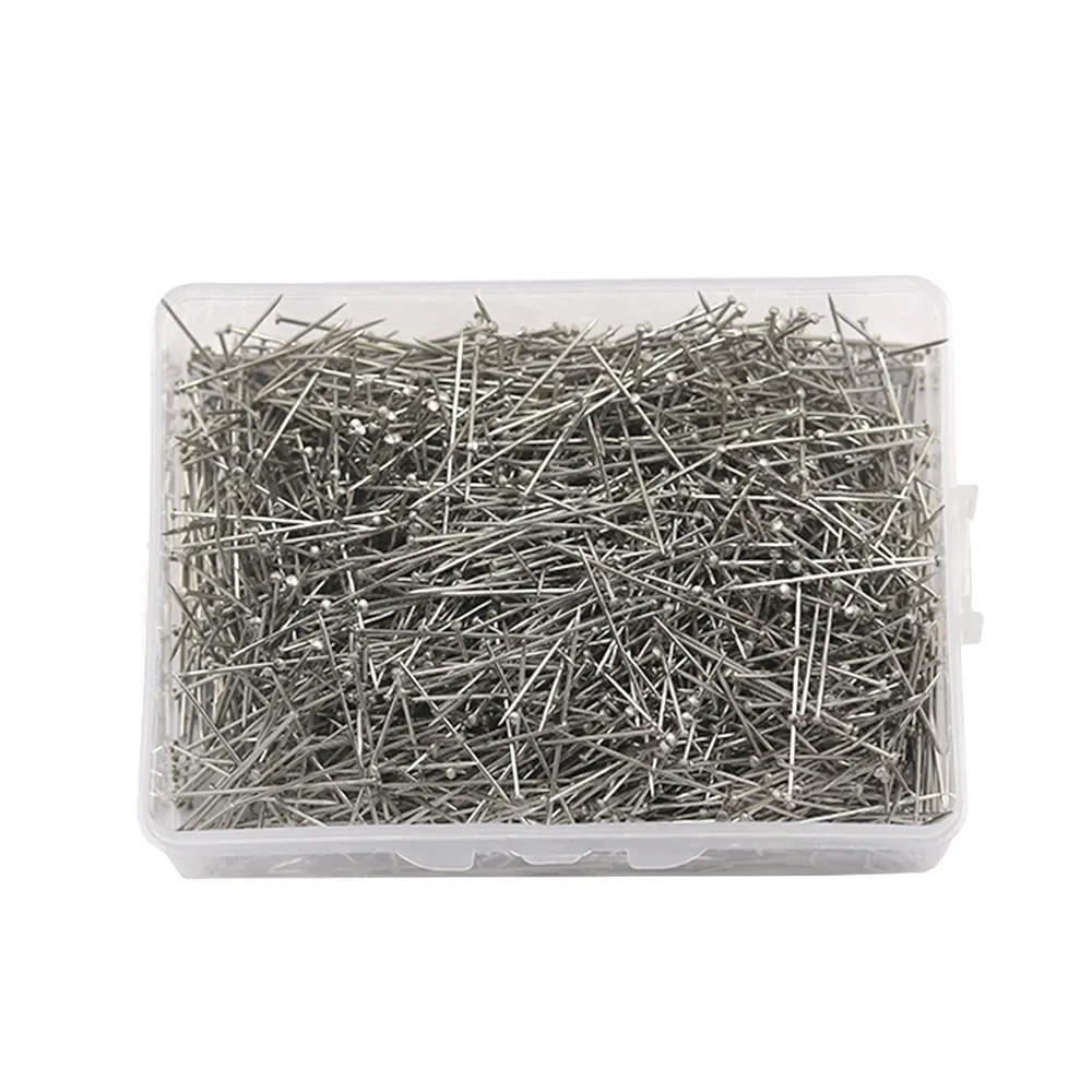 1600pcs Stainless Steel Fine Straight Pins 26mm Dressmaker Pins Quilt Applique Sewing Needle Sewing Accessories