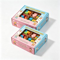 Boîtes d'emballage en carton ondulé personnalisées imprimées en couleur recyclables pour les blocs de construction de jouets, boîte de transport de jouets pour la vente au détail
