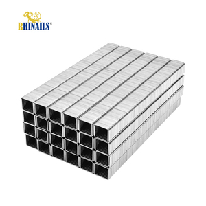 Clous en U série 10J Rhinails, 20 jauges, en acier galvanisé, à tige lisse, pour meubles, canapés et travaux du bois - Product Image 1