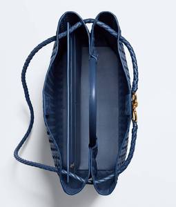 Bolso de Mano de Lujo Bottega BV, Cuero Intrecciato Suave, Patrón de Diamantes, Correa Deslizante Impermeable, Veneta - Product Image 5