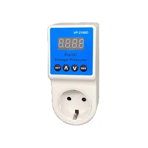 Auto recovery digital display home voltage protector with delay Adjustable range of voltage to cut circuit within 230-270V