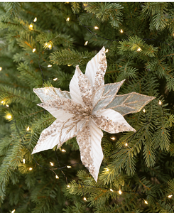 Flores Navideñas Artificiales de Plástico Rojo SuperZ M1666 SPR de 20 cm, Reutilizables para Adornos de Árboles de Navidad, Decoración de Coronas para Bodas y Fiestas - Product Image 4